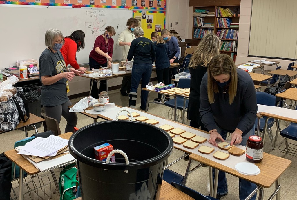 making sandwiches