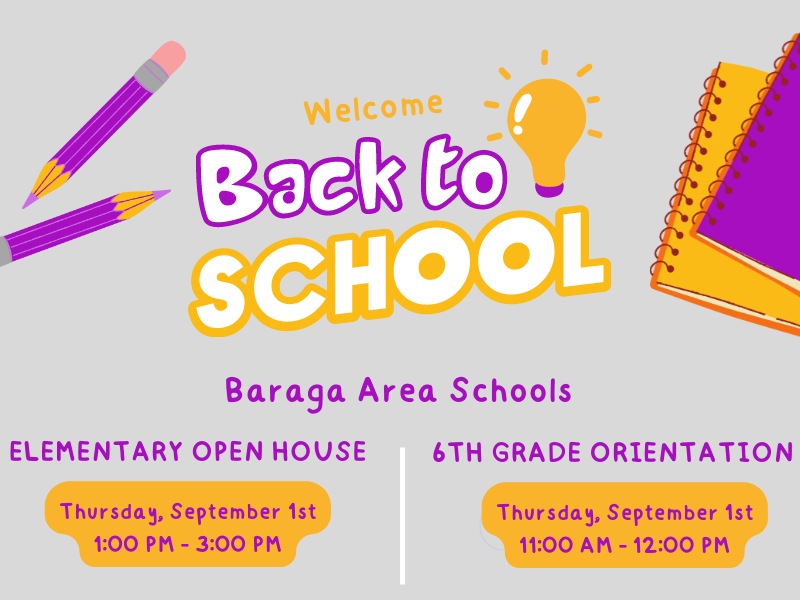 BAS Open House and 6th Grade Orientation Information